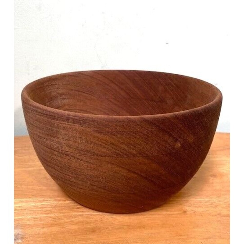 Handcrafted The Maine State Prison Hardwood Raw Wooden Serving Hand-Turned Bowl